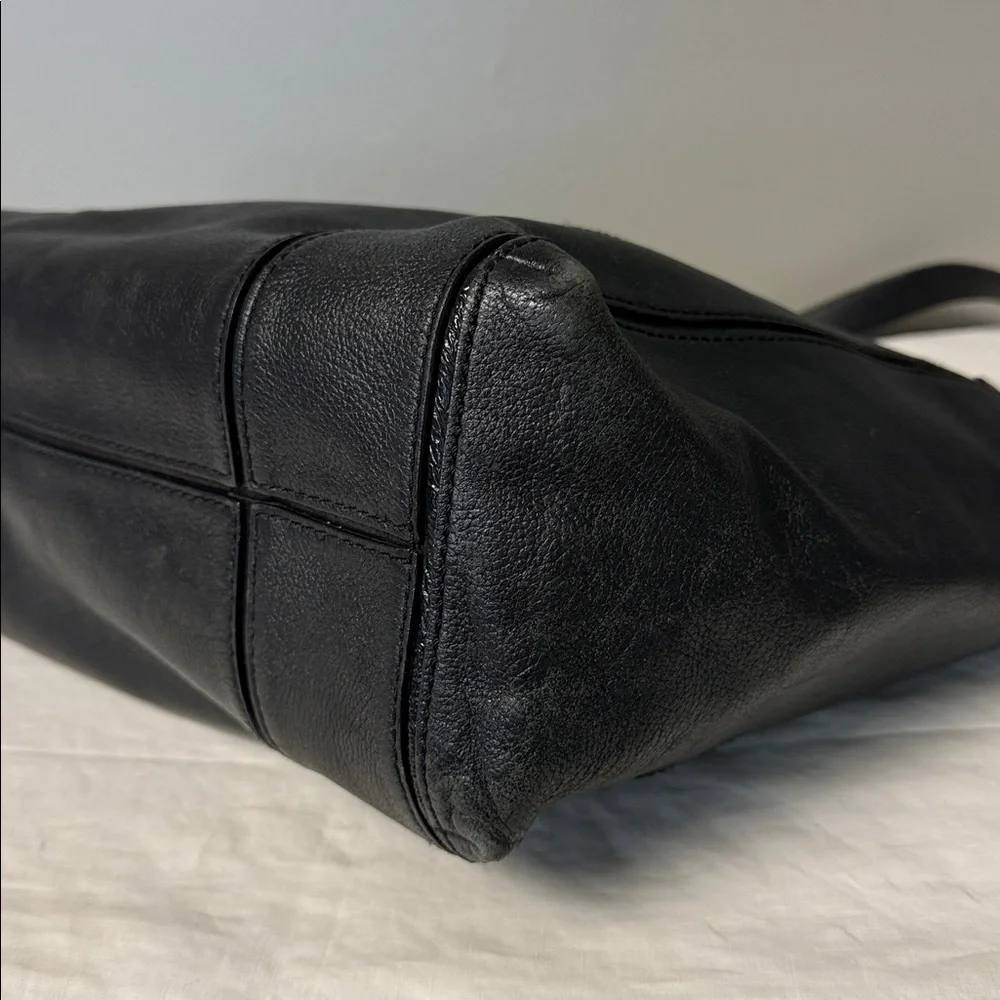 Kate Spade New York Black Leather Small Open Tote Shoulder Bag - Picture 6 of 9